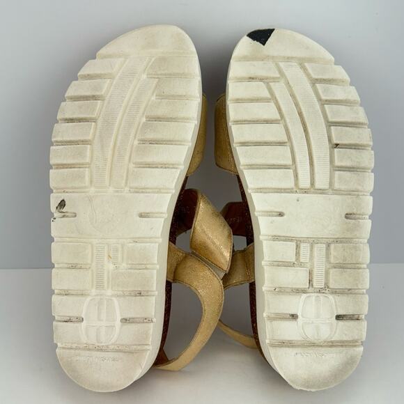 Mephisto Agave Metallic Mobils Nubuck Leather Hook & Loop Sandals Sz 36 (6) - Picture 4 of 12